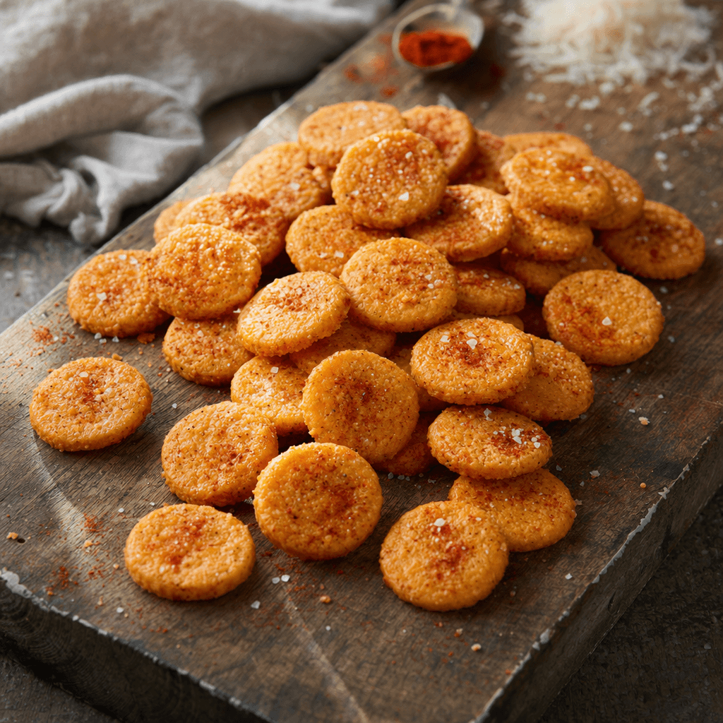 Biscuits salés au paprika fumé et parmesan