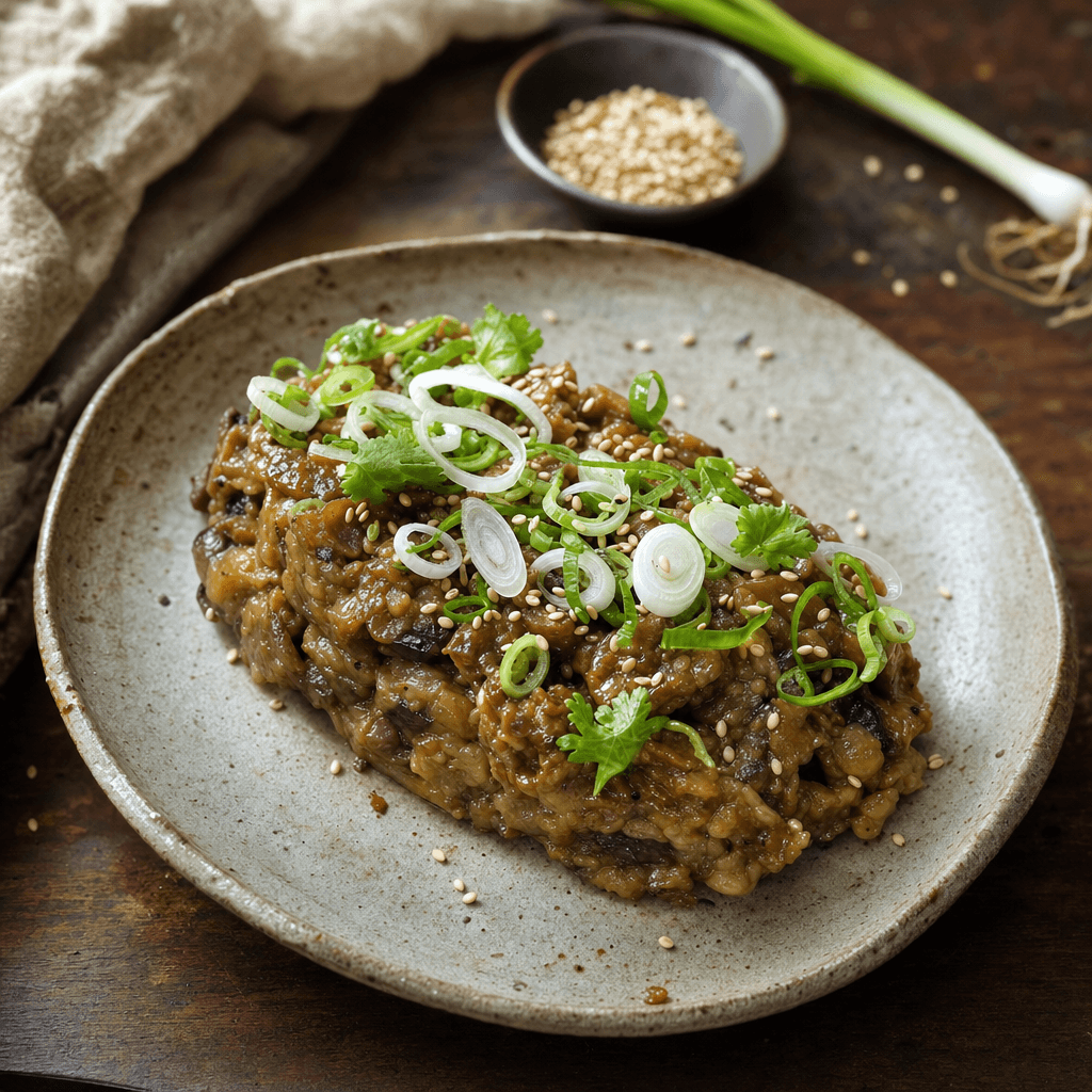 Tartare d'aubergines façon japonaise