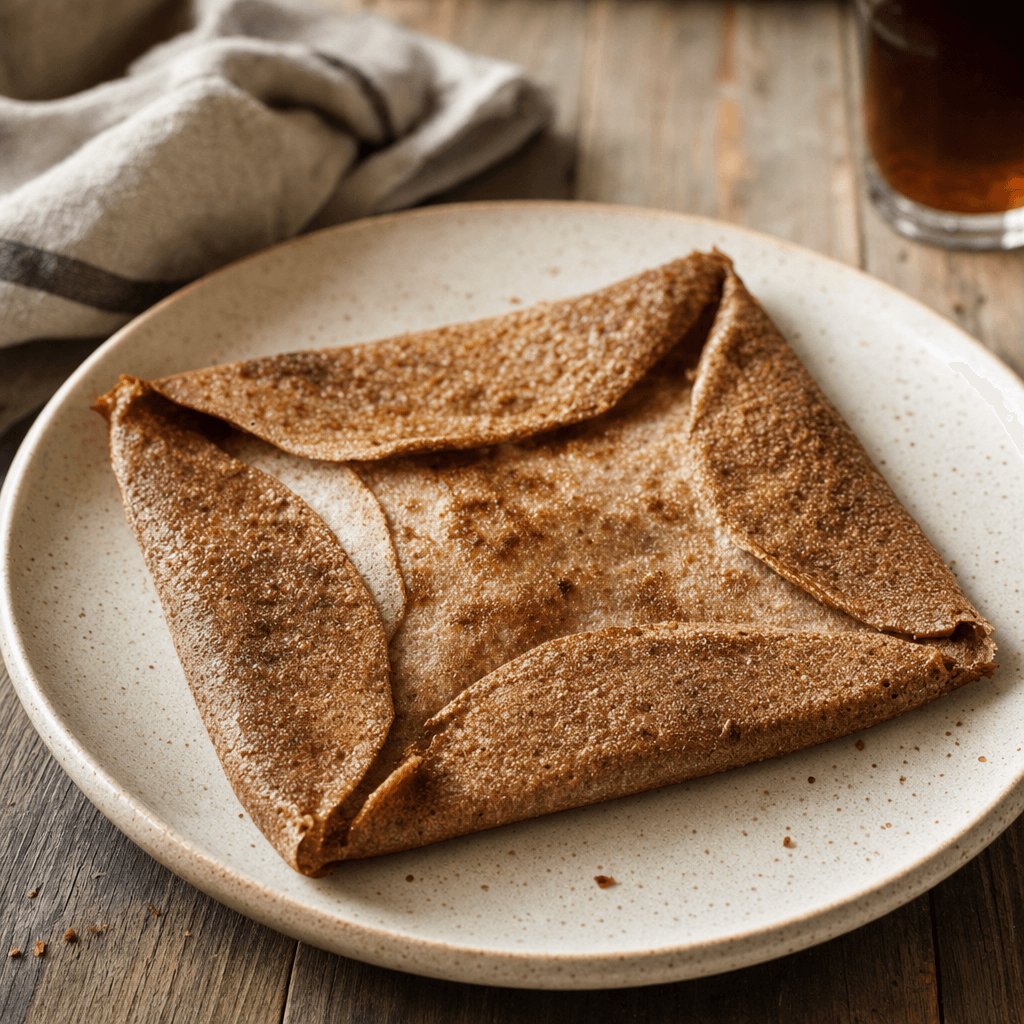 Galette bretonne au sarrasin et bière brune