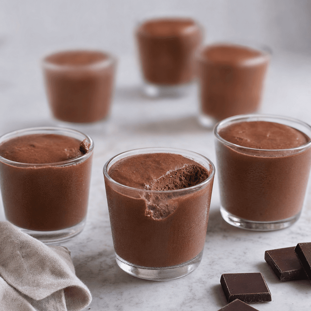 Mousse au chocolat noir sans jaune d’œuf